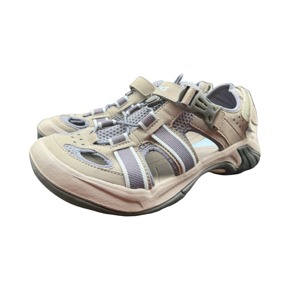 Teva Dozer 6154 Hiking Sandals Womens 8.5 Tan Grey Athletic Water Shoes
